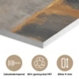 Boom - Bladeren - Goud - Abstract PET vilt klein -closeup_NL