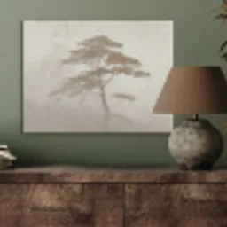 Boom - Oosterse stijl - Landschap PET vilt klein -sfeer2