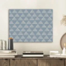 Driehoek - Blauw - Patroon - Strepen PET vilt klein 837 -sfeer1