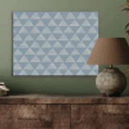 Driehoek - Blauw - Patroon - Strepen PET vilt klein 837 -sfeer2