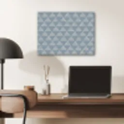 Driehoek - Blauw - Patroon - Strepen PET vilt klein 837 -sfeer5