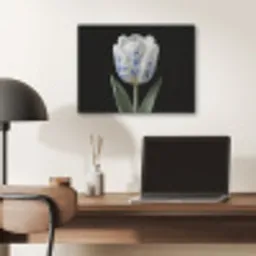 Tulp - Patroon - Blauw PET vilt klein -sfeer5