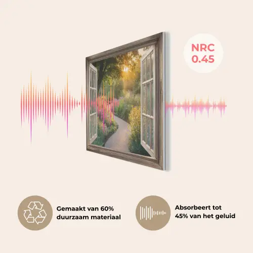 Doorkijk - Bloemen - Natuur - Zon - Pad PET vilt klein -USP_NL