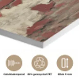 Muur - Baksteen - Verweerd PET vilt middel -closeup_NL