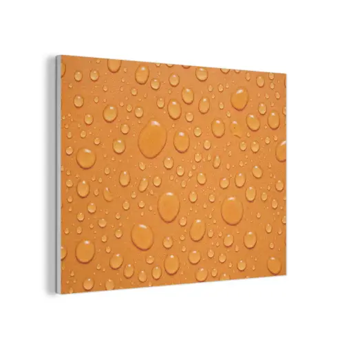 Water - Druppels - Oranje PET vilt klein -3d