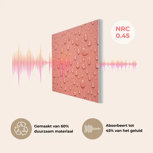 Water - Druppels - Roze PET vilt klein -USP_NL