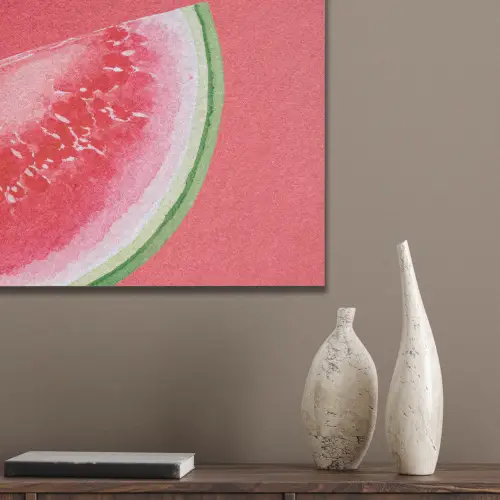 Watermeloen - Rood - Zomers PET vilt klein -sfeer6_closeup
