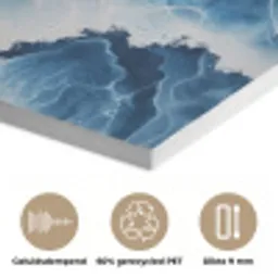 Golven - Blauw - Schuim PET vilt klein -closeup_NL