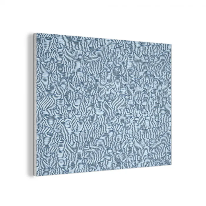 Golven - Ritmisch - Blauw PET vilt klein 837 -3d