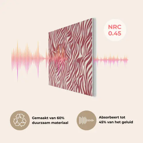 Golvende vormen - Abstract - Rood PET vilt klein -USP_NL
