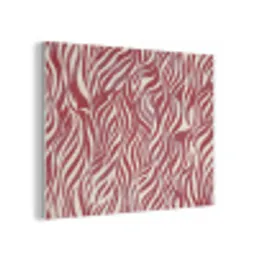 Golvende vormen - Abstract - Rood PET vilt klein -3d