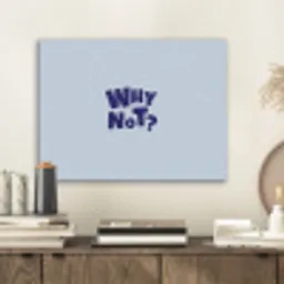 Why not - Blauw - Licht blauw - Quote PET vilt klein -sfeer1