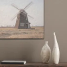 Windmolens - Landschap - Veld PET vilt klein -sfeer6_closeup