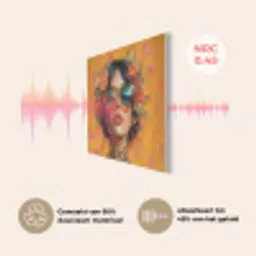 Vrouw - Bloemen - Aesthetic - Oranje PET vilt klein -USP_NL