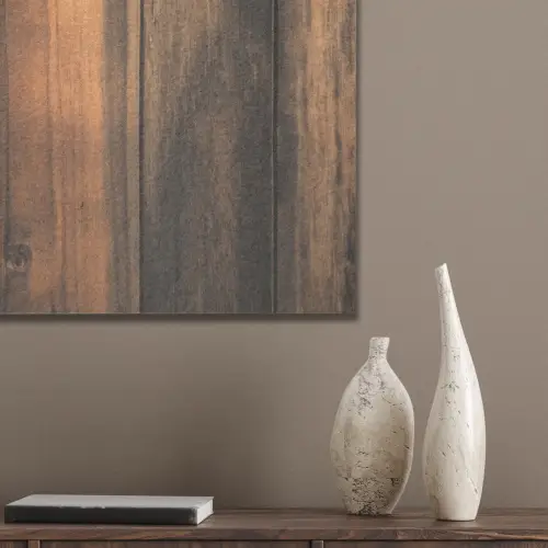 Hout - Rustiek - Donkere Planken PET vilt middel -sfeer6_closeup
