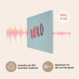 XOXO - Blauw - Rood PET vilt klein -USP_NL