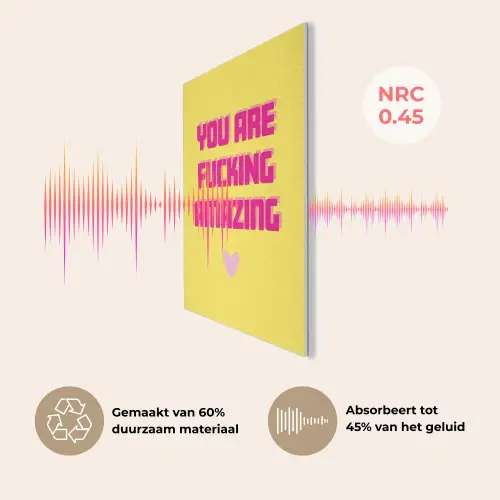 Geel - Valentijn - Tekst PET vilt klein -USP_NL