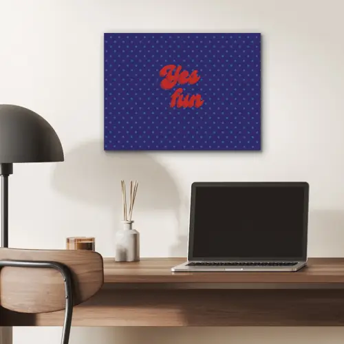 Yes fun - Rood - Blauw - Stippen PET vilt klein -sfeer5