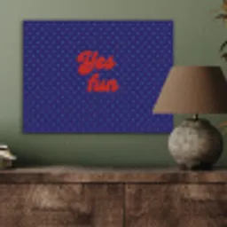 Yes fun - Rood - Blauw - Stippen PET vilt klein -sfeer2