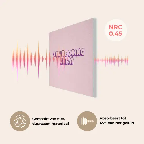 You're doing great - roze - 3D PET vilt klein -USP_NL