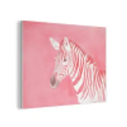 Zebra - Pink - Verf PET vilt klein -3d