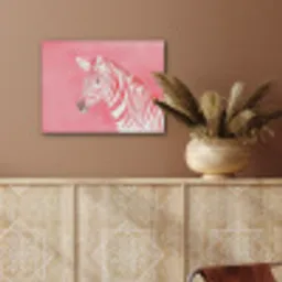 Zebra - Pink - Verf PET vilt klein -sfeer4