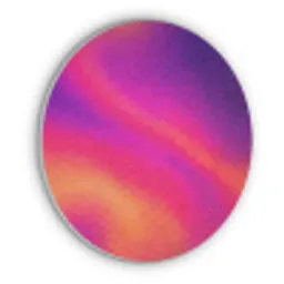 Abstract - Patroon - Kleurverloop Akoestische PET Vilt - Rond klein -3d