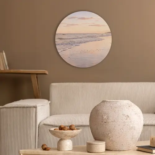 Strand - Branding - Wolken Akoestische PET Vilt - Rond klein -sfeer1