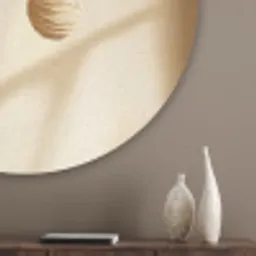 Beige - Paastak - Eieren Akoestische PET Vilt - Rond klein -sfeer5_closeup