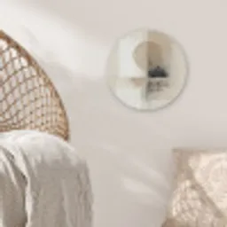 Cirkel - Compositie - Diepte - Beige Akoestische PET Vilt - Rond klein -sfeer4