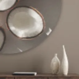 Kokosnoten - Bruin - Shaduw Akoestische PET Vilt - Rond klein -sfeer5_closeup
