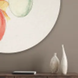Paastak - Strikje - Eieren Akoestische PET Vilt - Rond klein -sfeer5_closeup