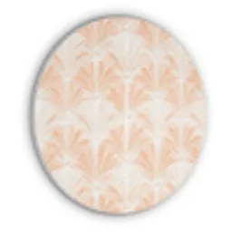 Waaier - Patroon - Perzik Akoestische PET Vilt - Rond klein 838 -3d