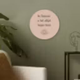 Tuin - Roze - Quote - Zon Akoestische PET Vilt - Rond klein -sfeer2