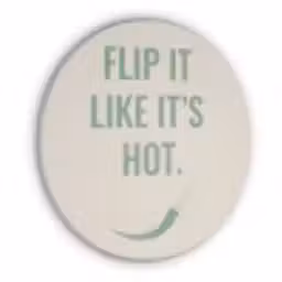 Groen - Quote - Zomer - Chilipeper Akoestische PET Vilt - Rond klein -3d