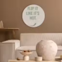 Groen - Quote - Zomer - Chilipeper Akoestische PET Vilt - Rond klein -sfeer1
