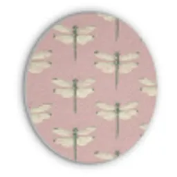 Lillibellen - Patroon - Roze Akoestische PET Vilt - Rond klein 838 -3d