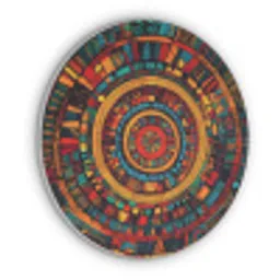Mandala - Cirkels - Patronen Akoestische PET Vilt - Rond klein -3d