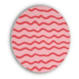 Speels - Patroon - Rood Akoestische PET Vilt - Rond klein 838 -3d
