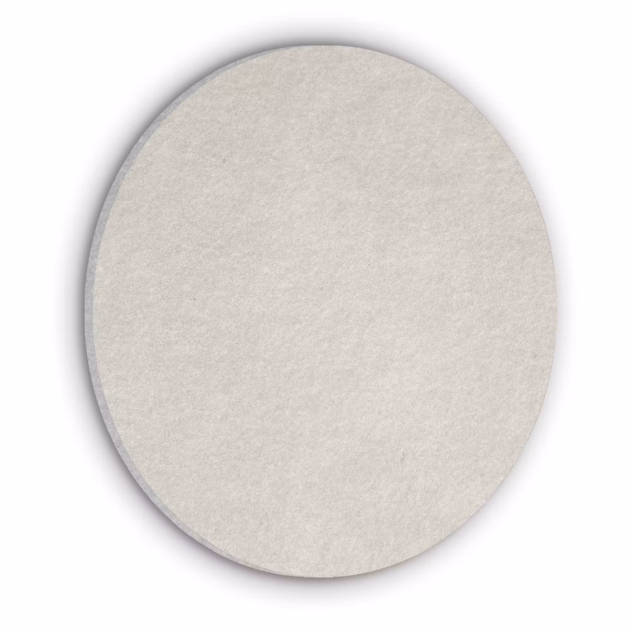 Acoustic painting round - Sand-colored - Modern - Smooth