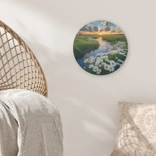 Beekje - Landschap - Margriet Akoestische PET Vilt - Rond klein -sfeer4