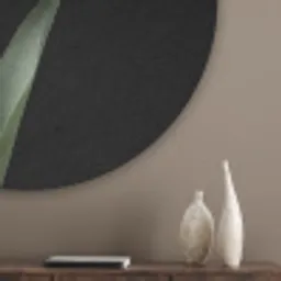 Tulp - Patroon - Blauw Akoestische PET Vilt - Rond klein -sfeer5_closeup