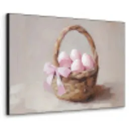 Mand - Eieren - Roze Textielframe - compleet frame klein -3d