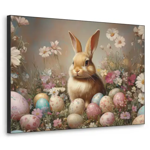 Paashaas - Lente - Paaseieren Textielframe - compleet frame klein -3d