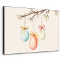 Paastak - Strikje - Eieren Textielframe - compleet frame klein -3d