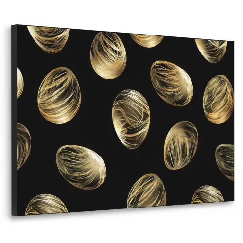 Eieren - Goud - Patroon Textielframe - compleet frame klein -3d