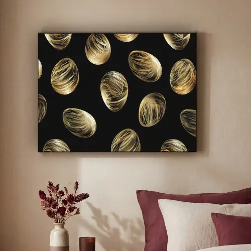 Eieren - Goud - Patroon Textielframe - compleet frame klein -sfeer1