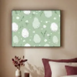 Groen - Eieren - Patroon Textielframe - compleet frame klein -sfeer1
