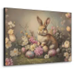 Haas - Stilleven - Bloemen Textielframe zwart klein -3d