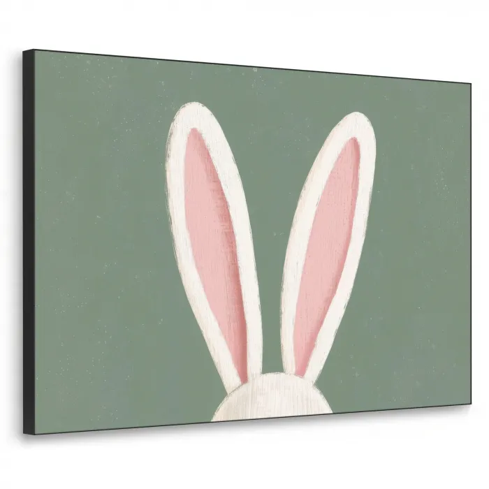 Hazen - Oren - Roze Textielframe - compleet frame klein -3d
